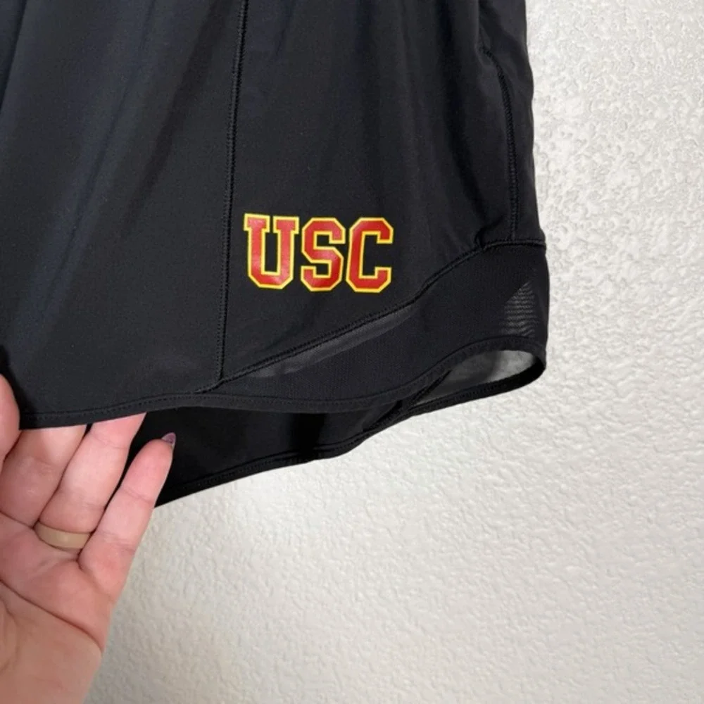 Lululemon Size 14 USC College Hotty Hot Shorts Black‎ Running Athletic
